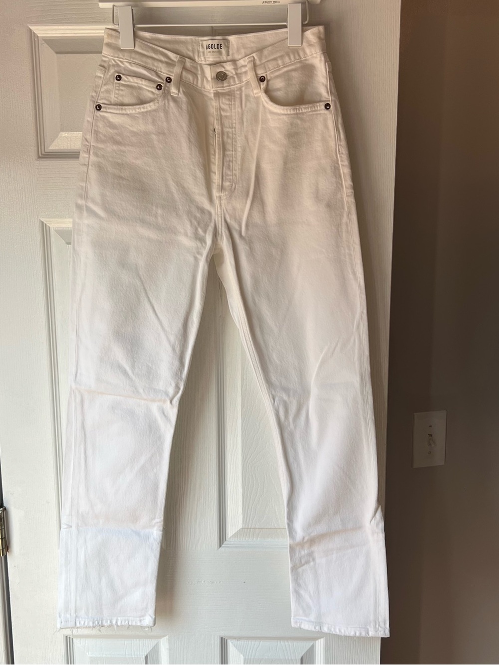AGOLDE White Women’s Straight Jeans